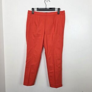 NEW J. Crew Orange Martie‎ Front Pleat Wool Blend Dress Pants Size 6 Petite